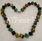 multi stone necklace