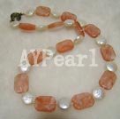 cherry quartz necklace