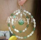 pearl and aventurine earrings under $9