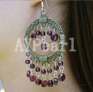 garnet earring