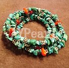 coral and turquoise bracelet under $ 8