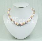Discount 10mm multi color seshell beads necklace