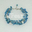 Discount blue ore and pearl bracelet