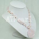 rose quartz necklace under $ 20