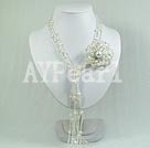 4-5mm pearl flower necklace