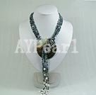 4-5mm black pearl necklace