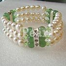 pearl and aventurine bracelet