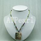 agate gem necklace