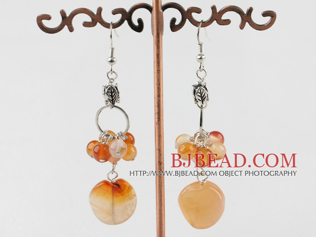 long style agate earrings