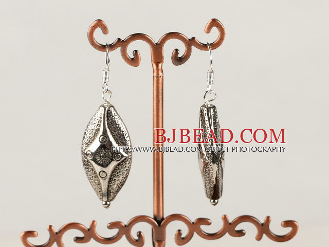 fashion metal jewelry CCB silver like earrings