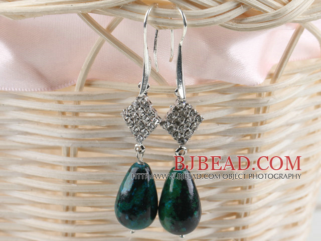 noble drop phoenix stone earrings with rhinestone