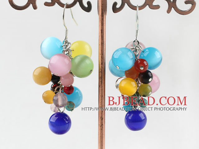 various stone earring