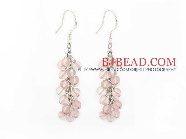 cherry quartz earrings