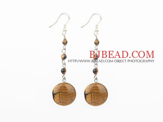 fashion tiger's eye dangle earrings
