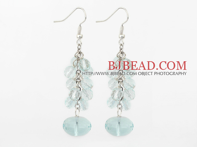 switzerland blue crystal earrings