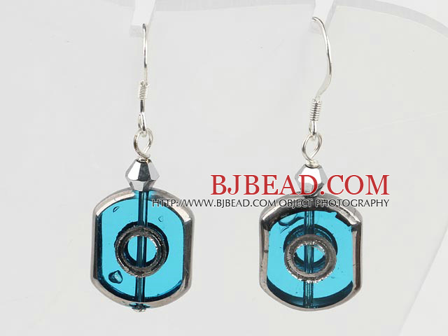 crystal glass earrings