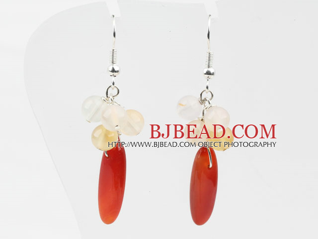 Assorted Natural Color Agate Earrings