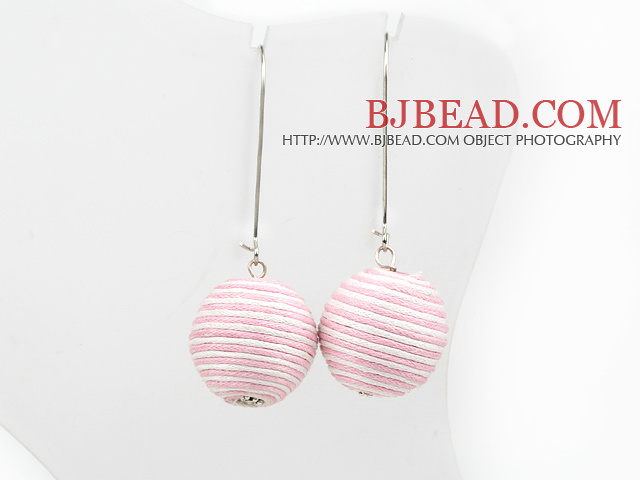 cute line ball earrings
