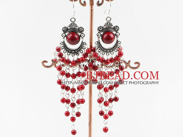 4mm alaqueca chandelier earrings