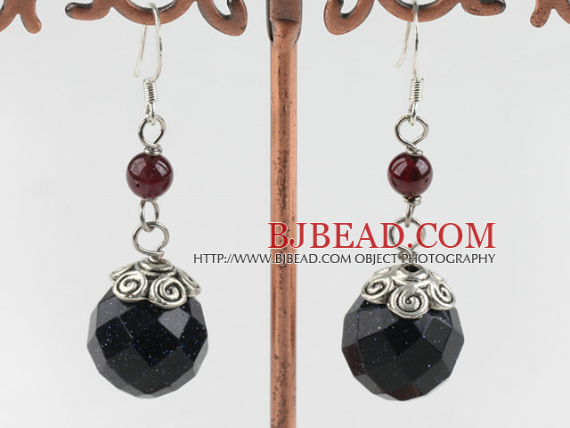 blue sandstone earrings