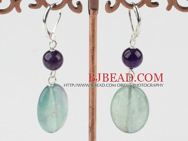 rainbow flourite earrings