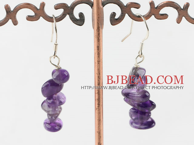 natural amethyst earrings
