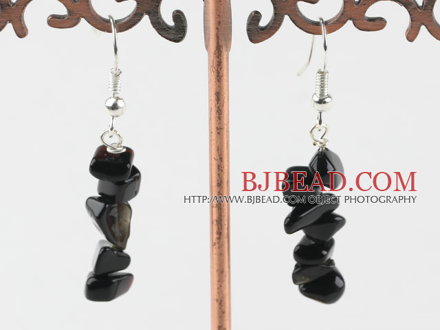 black agate earrings