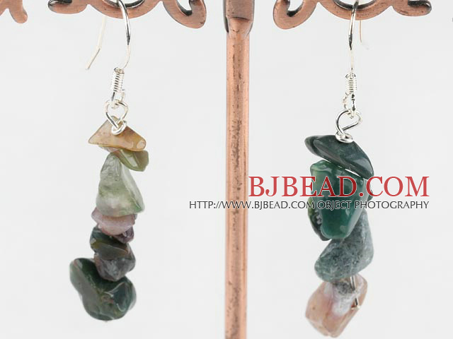 india agate earrings