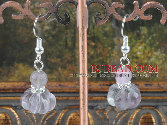 rainbow flourite earrings