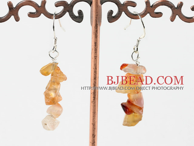 natural agate earrings