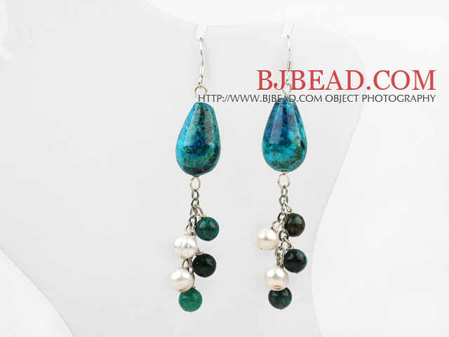 pealr and phoenix stone earrings
