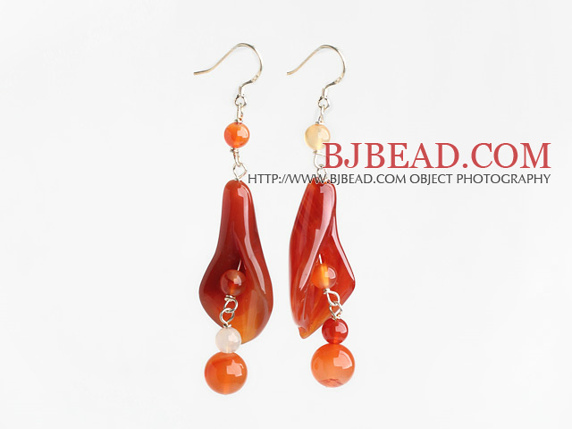 natural agate earrings