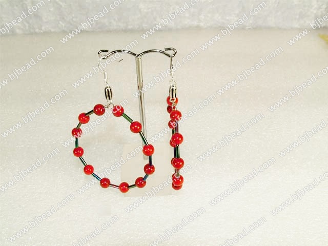 bloodstone earring