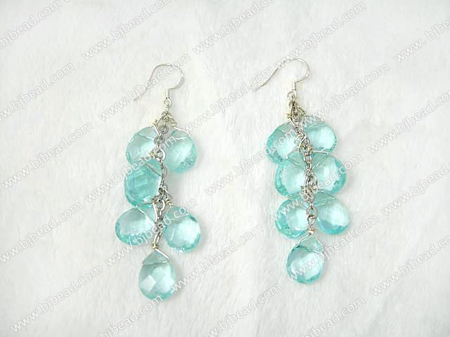 manmade crystal earrings