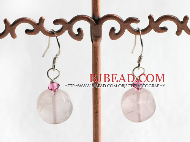 rose quartz earring