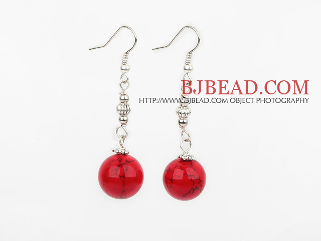 12mm bloodstone ball earrings