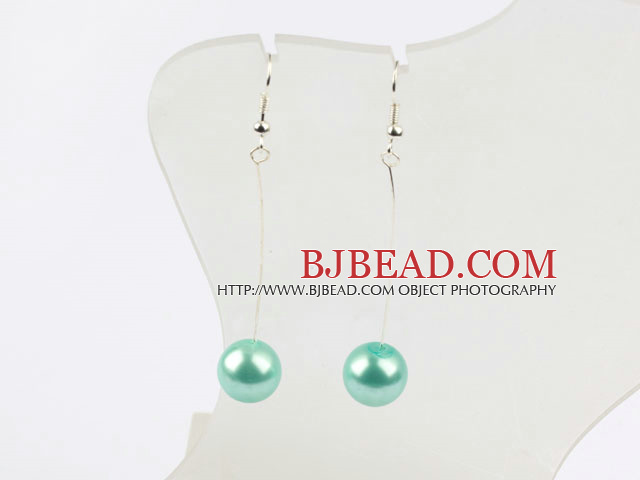 dangling style drop shape black crystal earrings