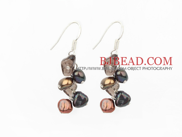 pearl crystal earring