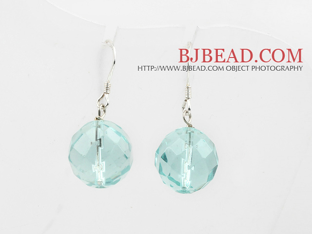 switzerland blue crystal earrings