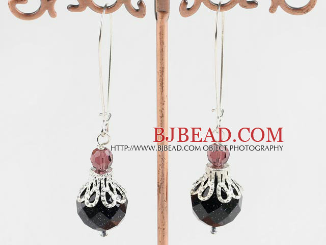 vogue blue sandstone earrings