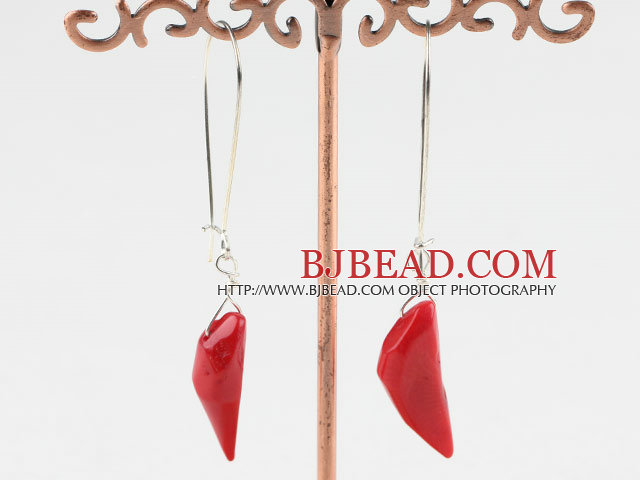 coral earrings