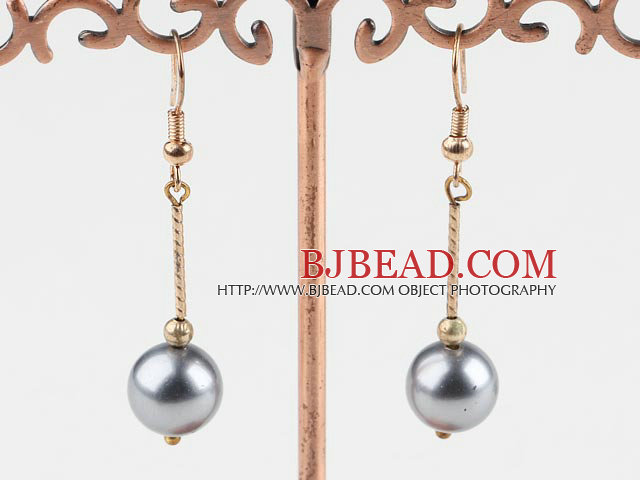 8mm seashell beads earrings