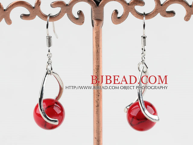 10mm bloodstone ball earrings