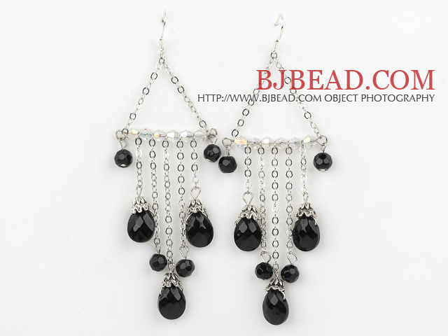 pearl crystal earrings