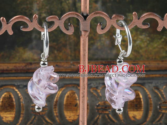 cute colored glaze earrings