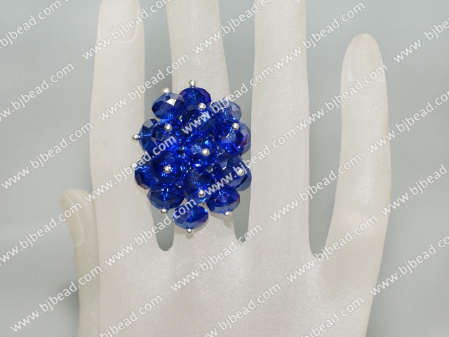 blue crystal ring