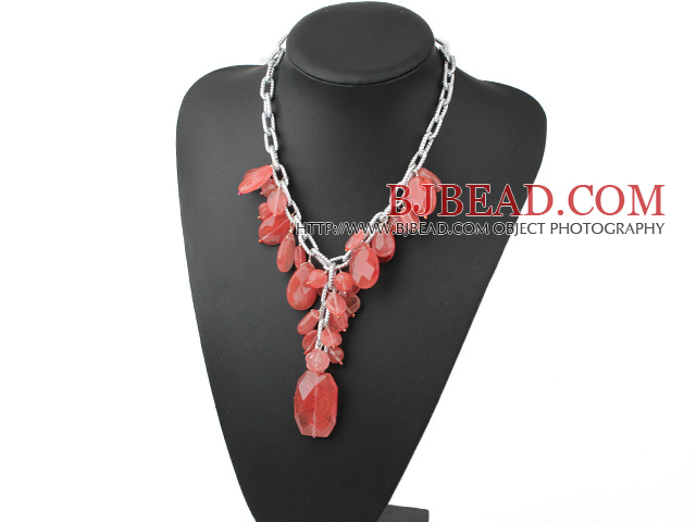 cherry quartz necklace