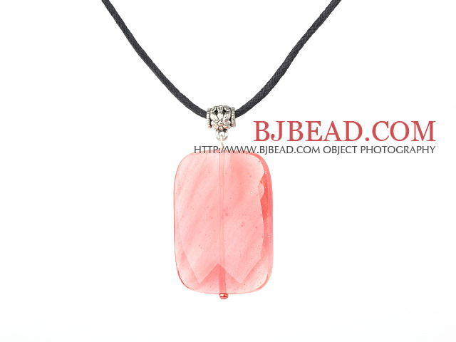 cherry quartz necklace