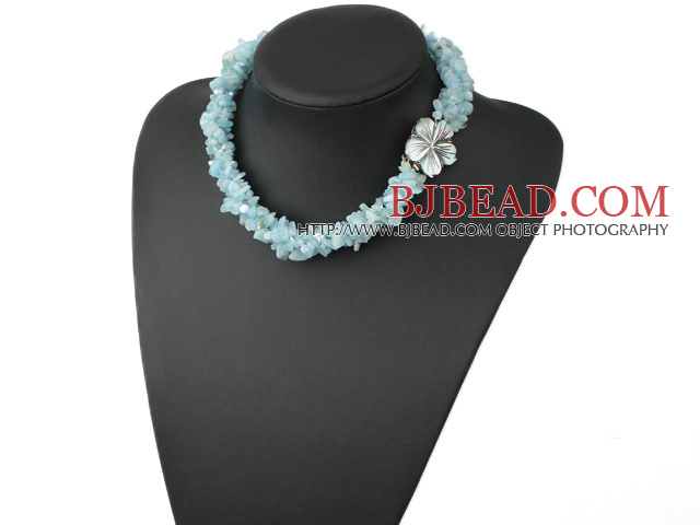 pearl Aquamarine necklace