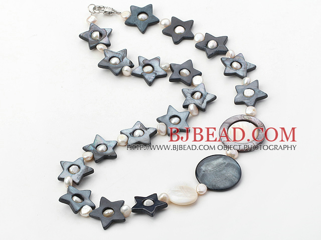 pearl and shell necklace